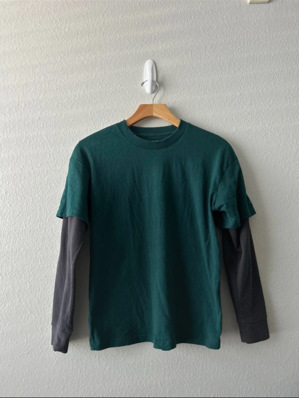 Abercrombie and fitch kids Forest Green Layered-Look Long Sleeve T-Shirt